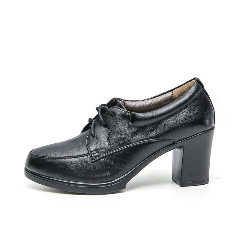 TTP Fashion Platform Block Heel Lace Up Courts XBK3506