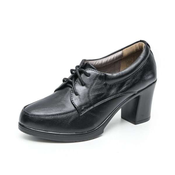 TTP Fashion Platform Block Heel Lace Up Courts XBK3506