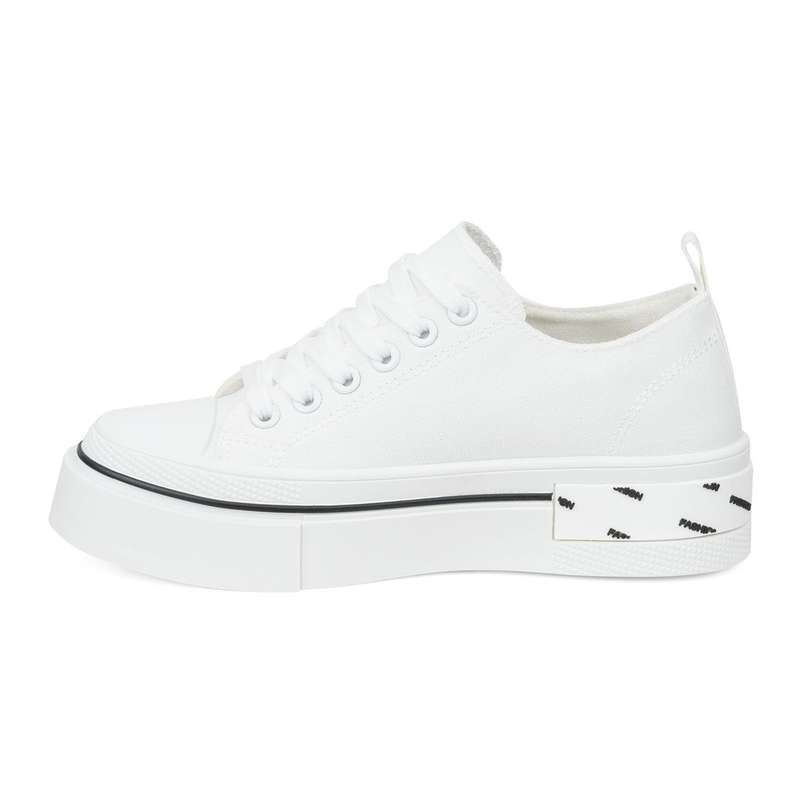 TTP Fashion Platform Low Top Lace-Up Textile Sneakers - XB310