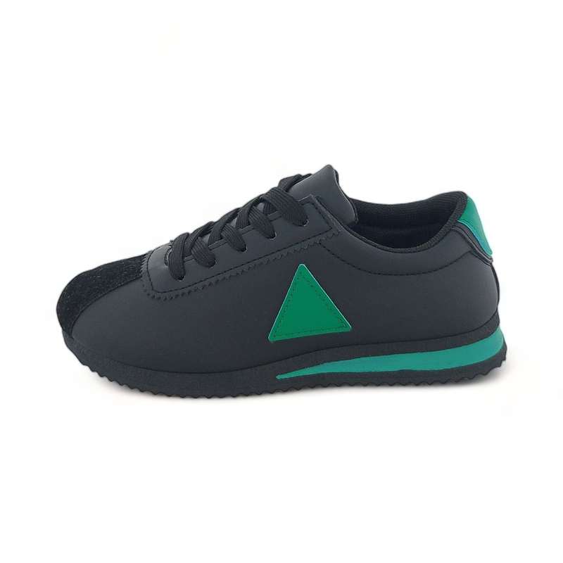 Women PU Casual Sneaker with Triangular Decor XB21101