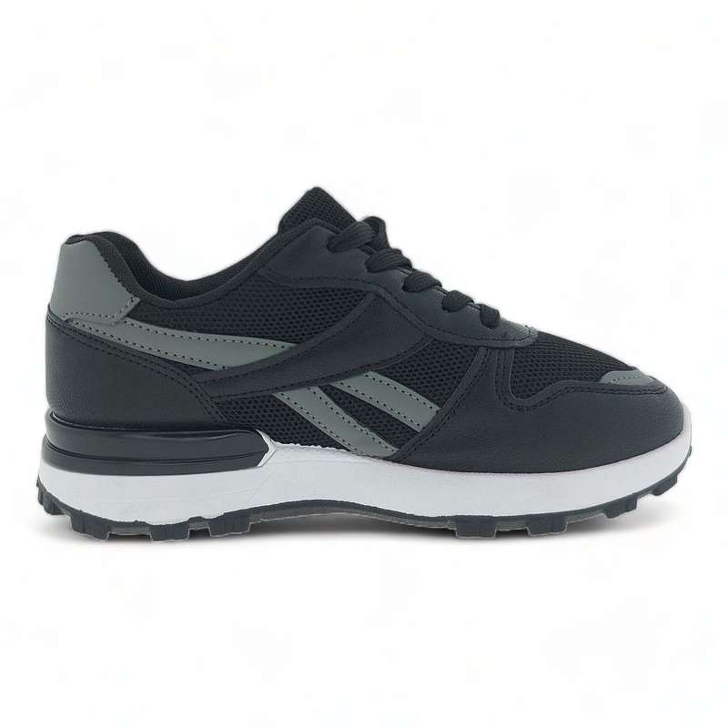 Women Fashion Low Top Lace Up Sneakers with PU Detailing YZCR21029