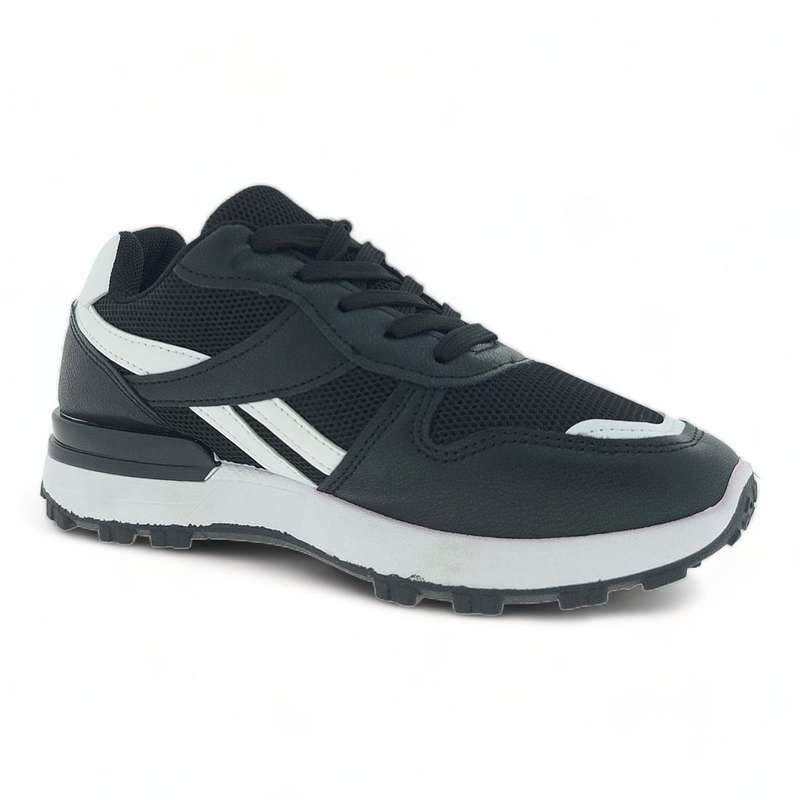 Women Fashion Low Top Lace Up Sneakers with PU Detailing YZCR21029