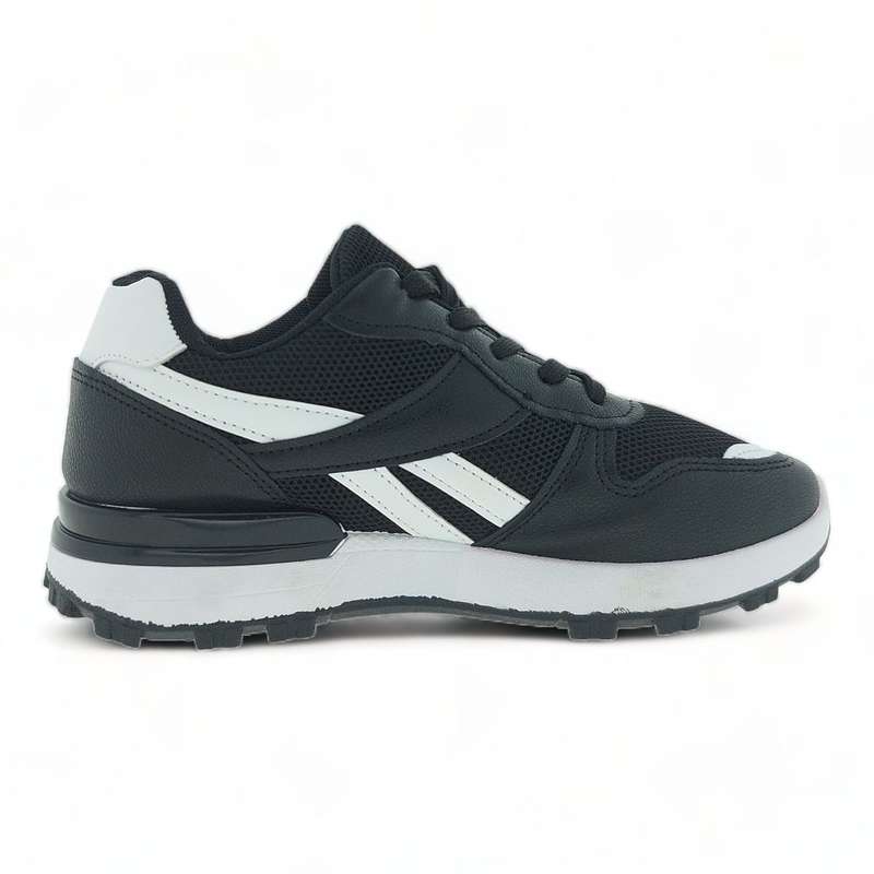 Women Fashion Low Top Lace Up Sneakers with PU Detailing YZCR21029