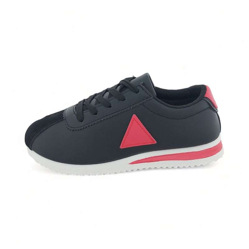 Women PU Casual Sneaker with Triangular Decor XB21101