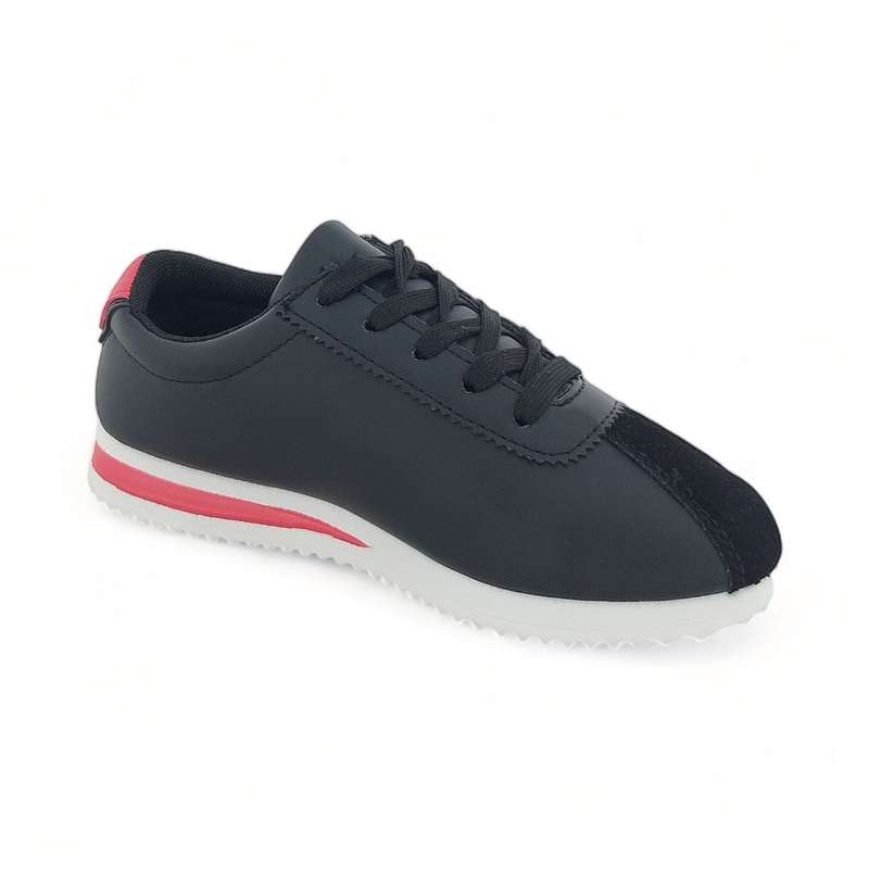 Women PU Casual Sneaker with Triangular Decor XB21101