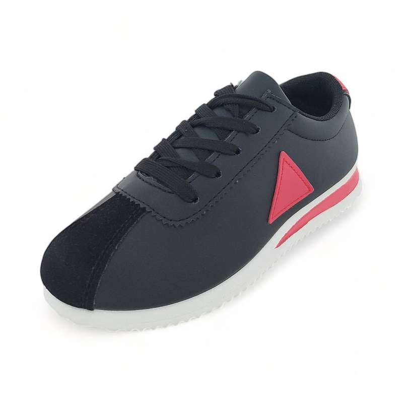 Women PU Casual Sneaker with Triangular Decor XB21101