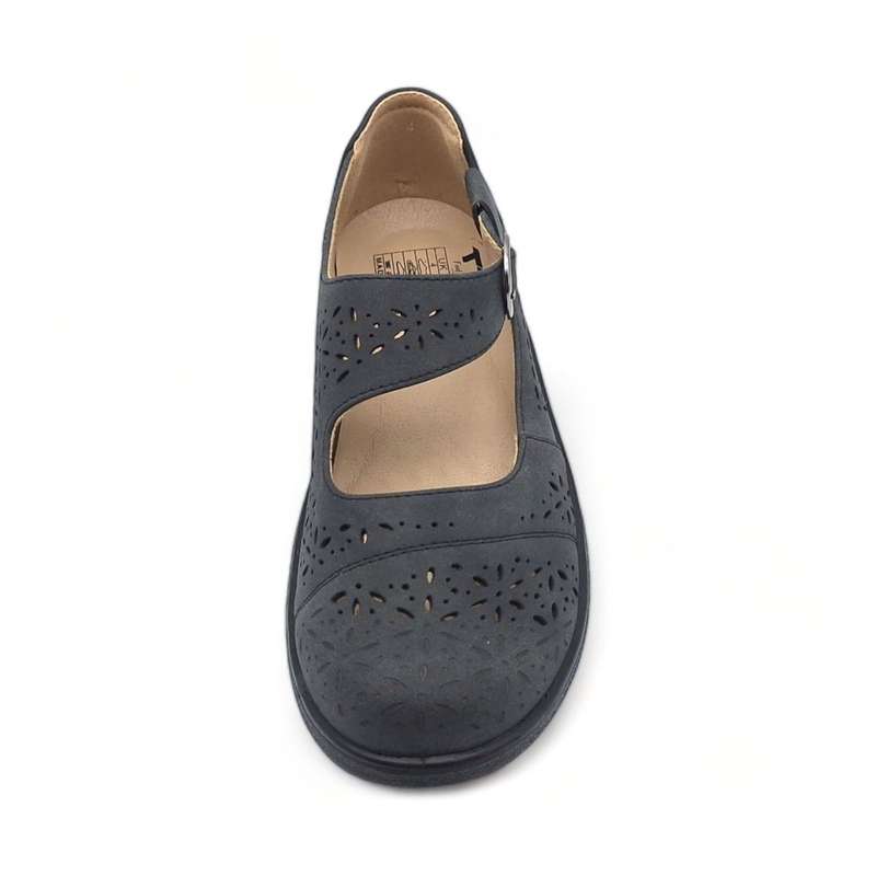 TTP Women Loafers with Elasticated Ankle Strap and Cut out Decor XB5601