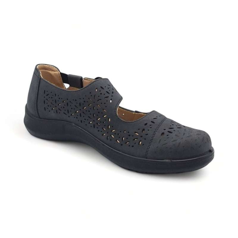 TTP Women Loafers with Elasticated Ankle Strap and Cut out Decor XB5601