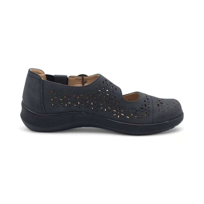 TTP Women Loafers with Elasticated Ankle Strap and Cut out Decor XB5601