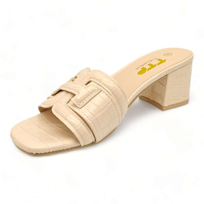 TTP Block Heel Sandals with PU Detailing XB23640