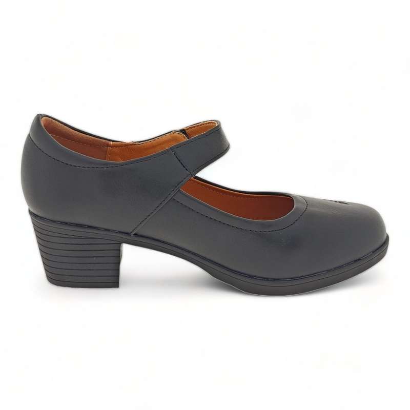 Aixir - Block Heel Court with Stitch Decor PSL2060