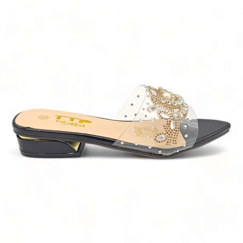 TTP Flatform Crystal Clear Sandals XB23639