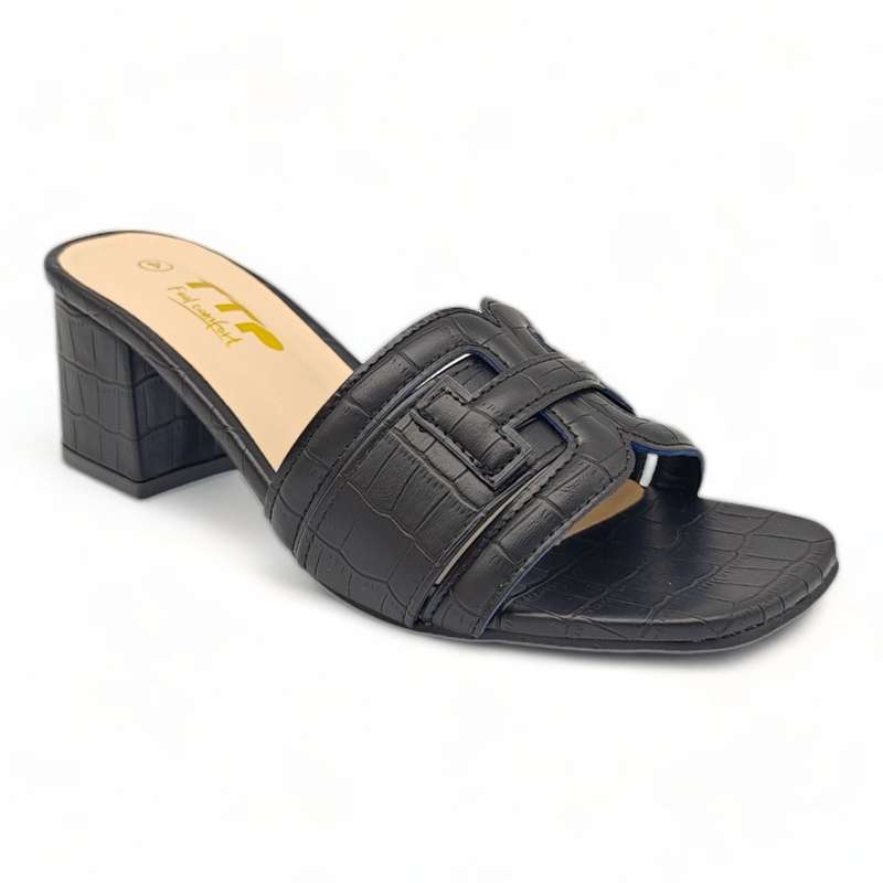 TTP Block Heel Sandals with PU Detailing XB23640