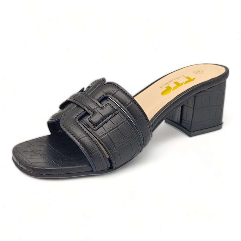 TTP Block Heel Sandals with PU Detailing XB23640