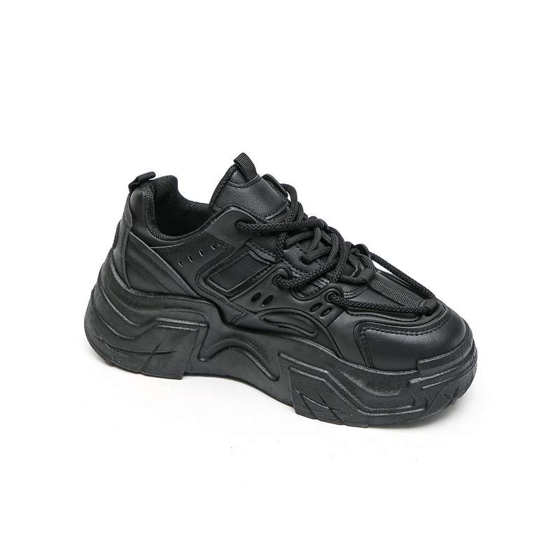 Women PU Fashion Lace Up Platform Sneakers XB3902