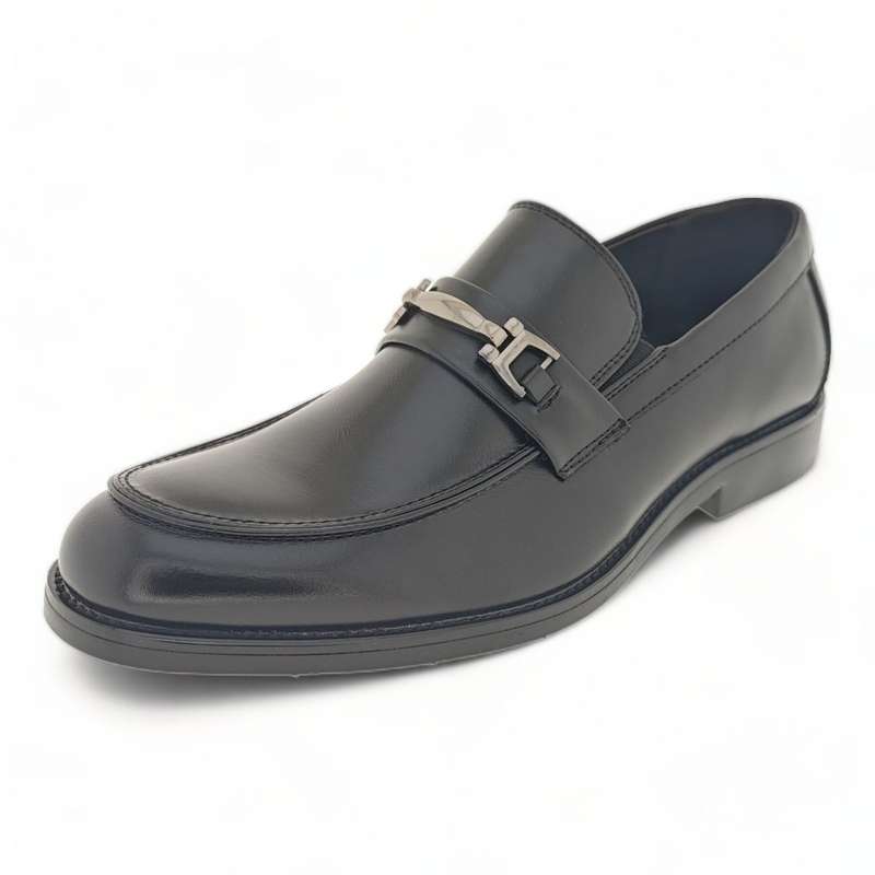 Men's Classic Formal Loafers with Link Decor Y892
