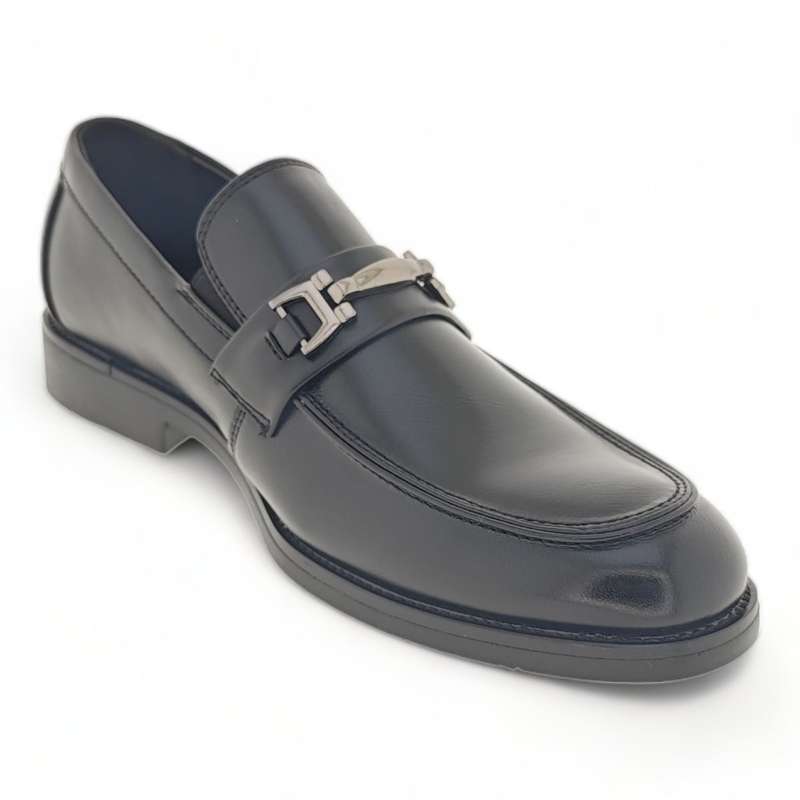 Men's Classic Formal Loafers with Link Decor Y892