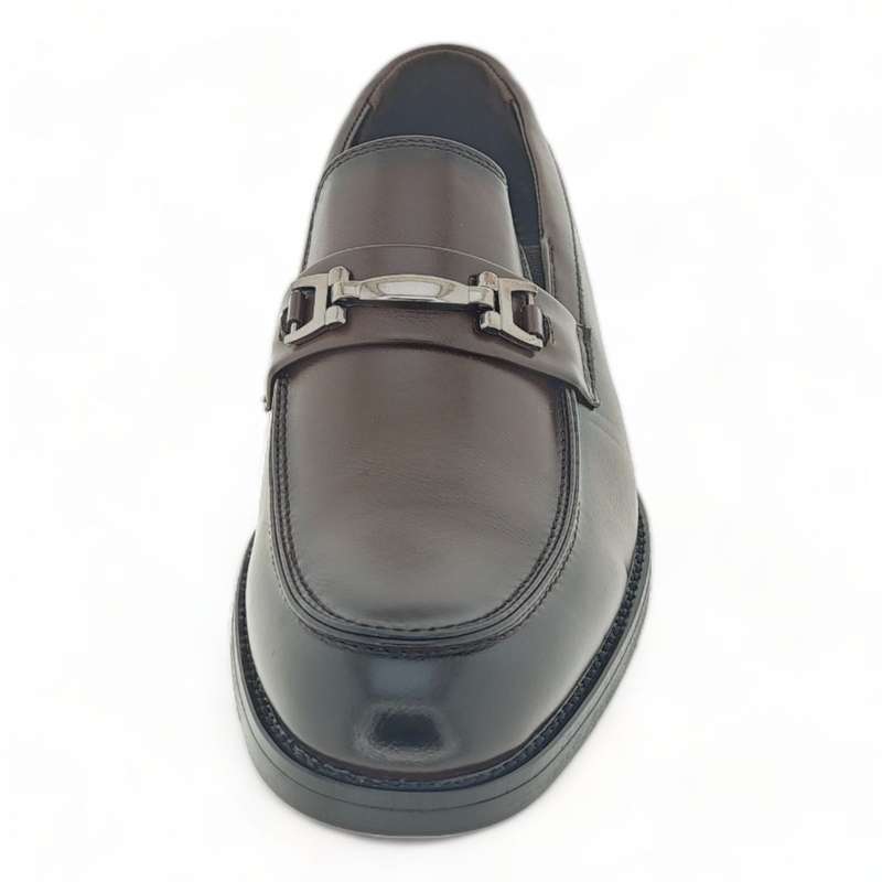 Men's Classic Formal Loafers with Link Decor Y892