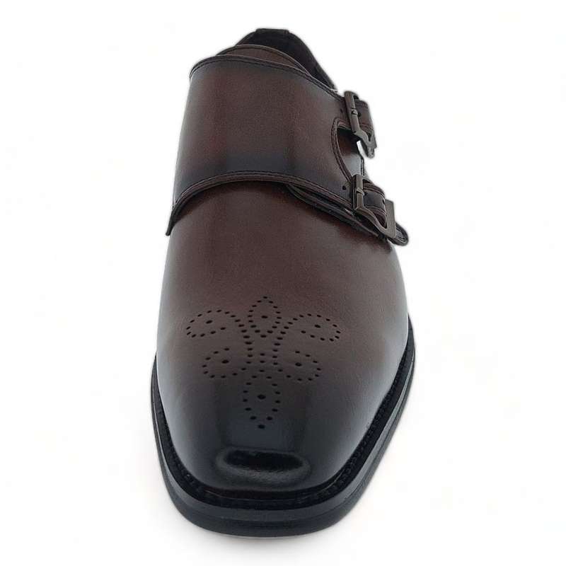 Men's Formal Dress Shoes with Monk Strap Y918