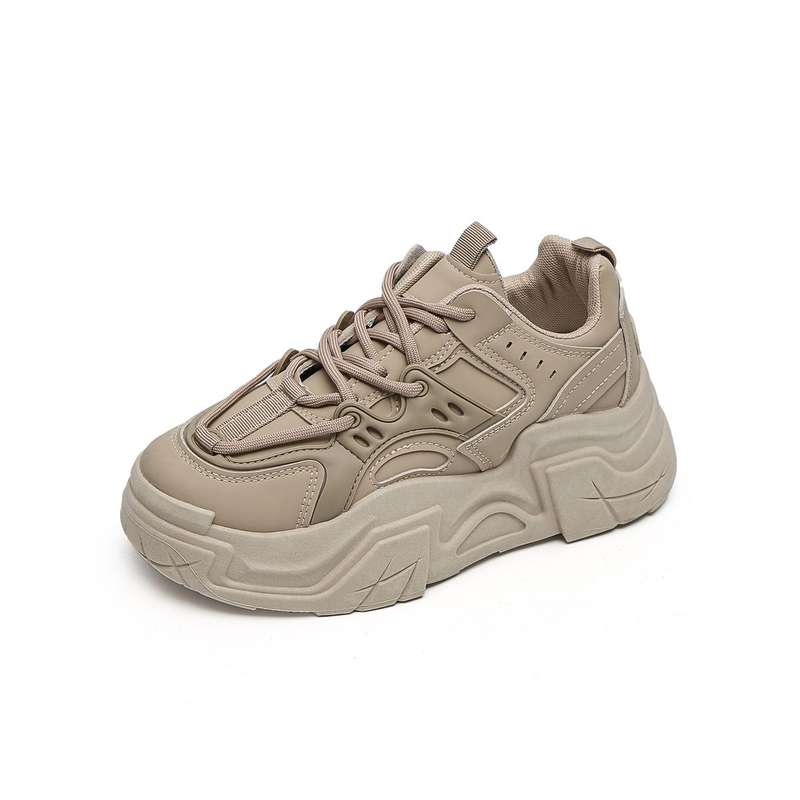 Women PU Fashion Lace Up Platform Sneakers XB3902