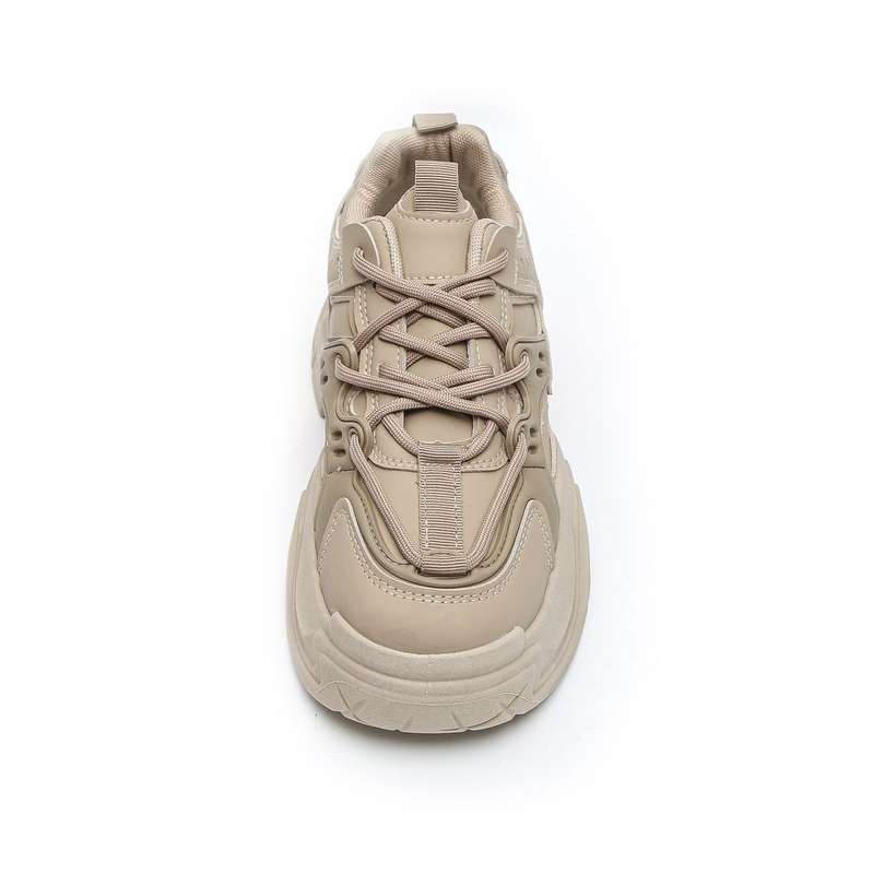 Women PU Fashion Lace Up Platform Sneakers XB3902