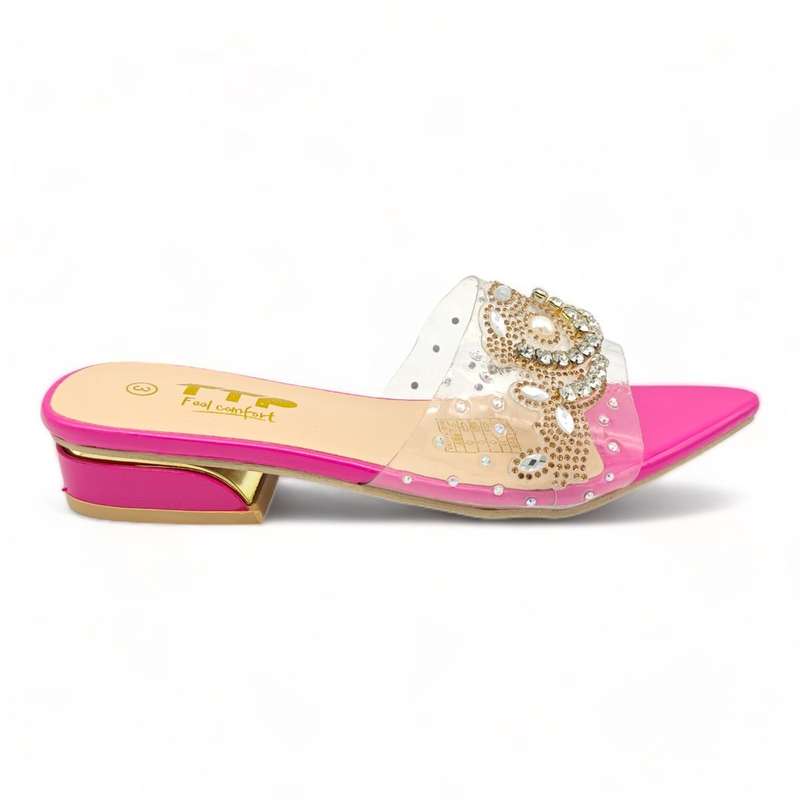 TTP Flatform Crystal Clear Sandals XB23639