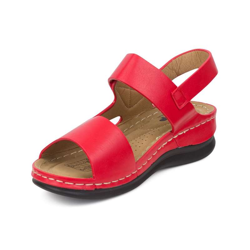TTP Ladies Comfortable Hook & Loop Strap Sandal L18814