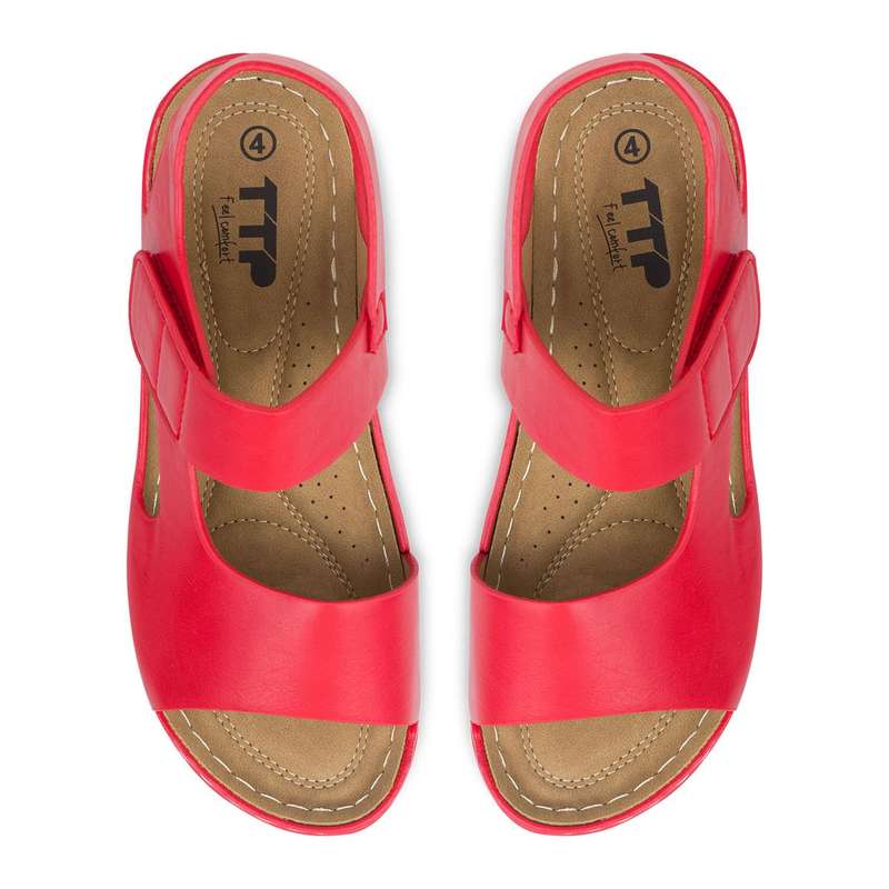 TTP Ladies Comfortable Hook & Loop Strap Sandal L18814
