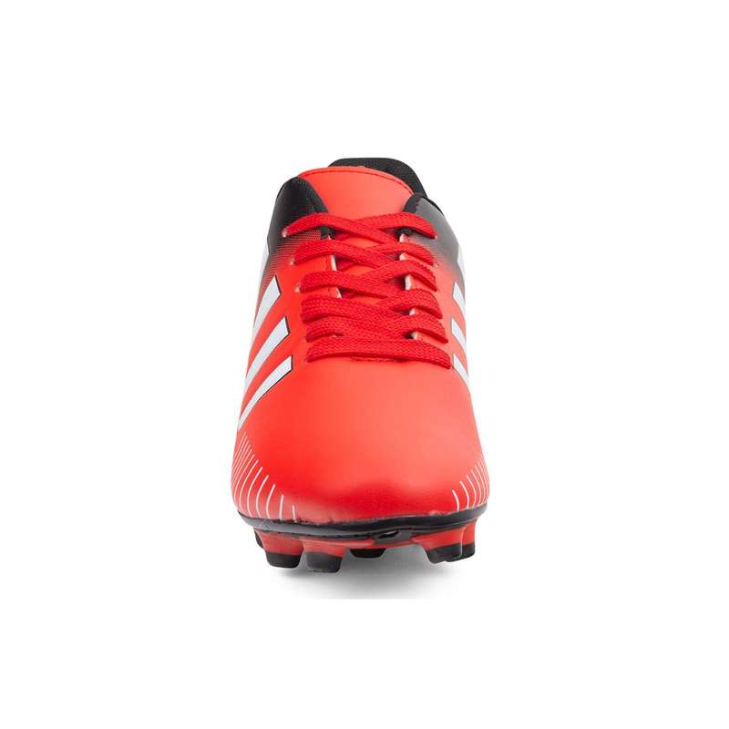 Youth PU 12 Stud Soccer Boot with Line Details QX22009