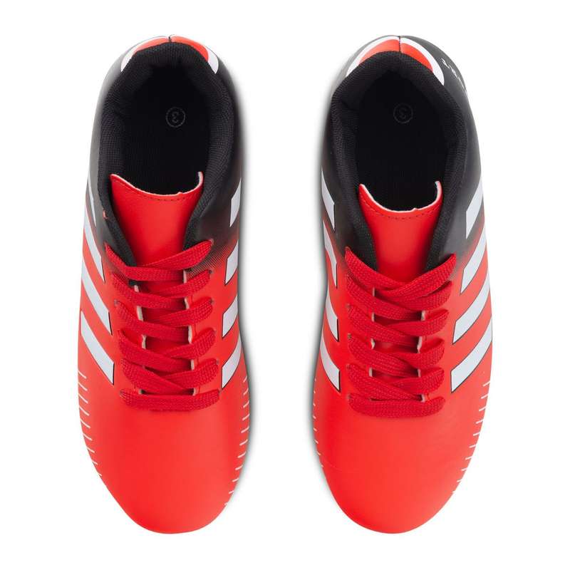 Youth PU 12 Stud Soccer Boot with Line Details QX22009