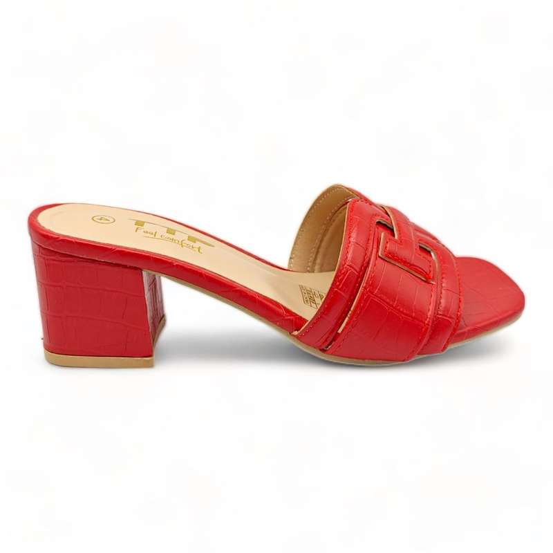 TTP Block Heel Sandals with PU Detailing XB23640