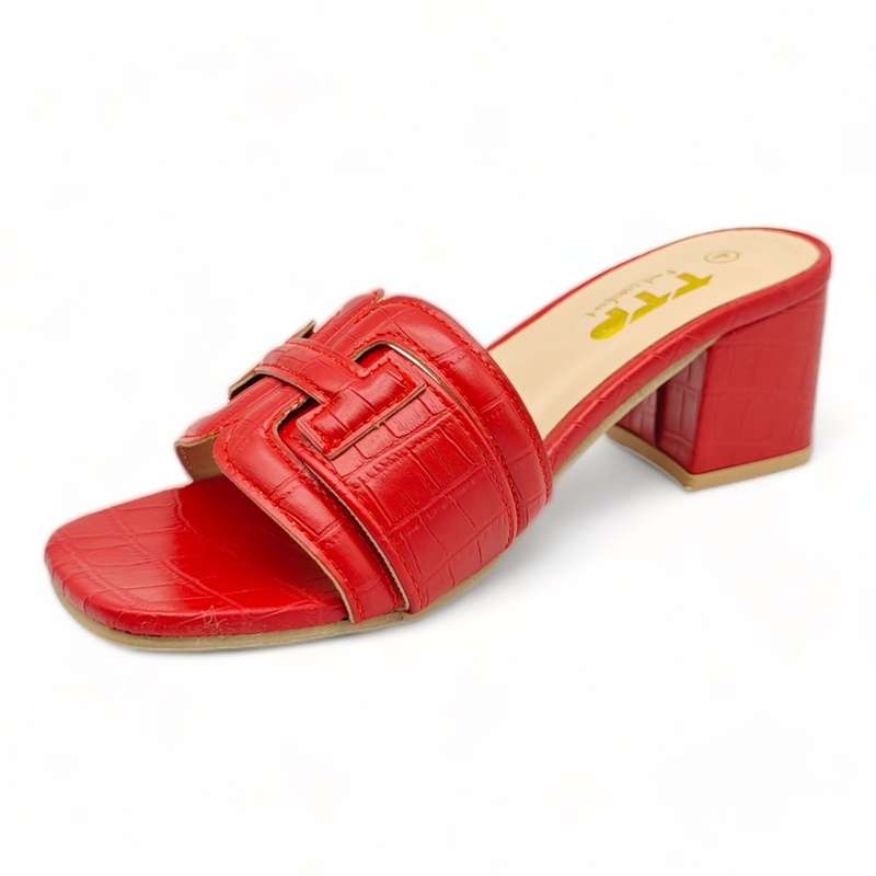 TTP Block Heel Sandals with PU Detailing XB23640
