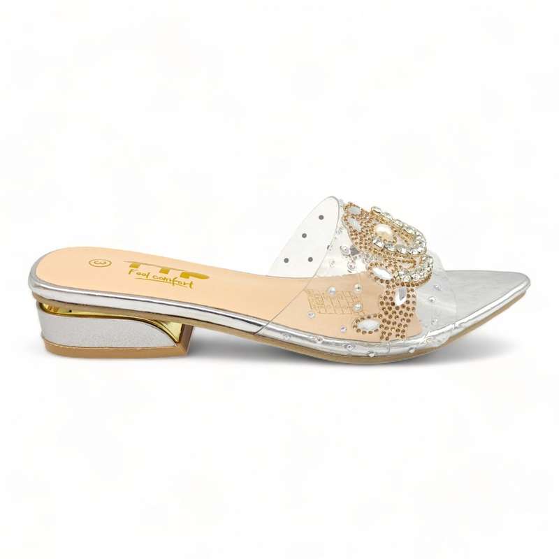 TTP Flatform Crystal Clear Sandals XB23639