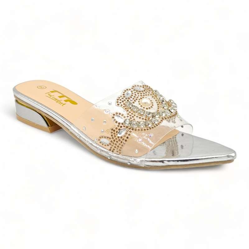 TTP Flatform Crystal Clear Sandals XB23639