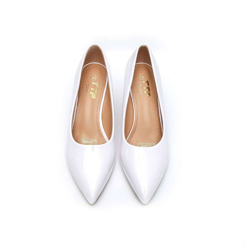 TTP Women Spool Heel Patent PU Slip On Heels JSF65