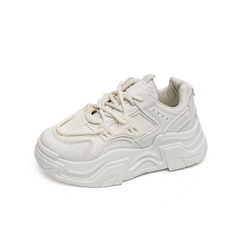 Women PU Fashion Lace Up Platform Sneakers XB3902