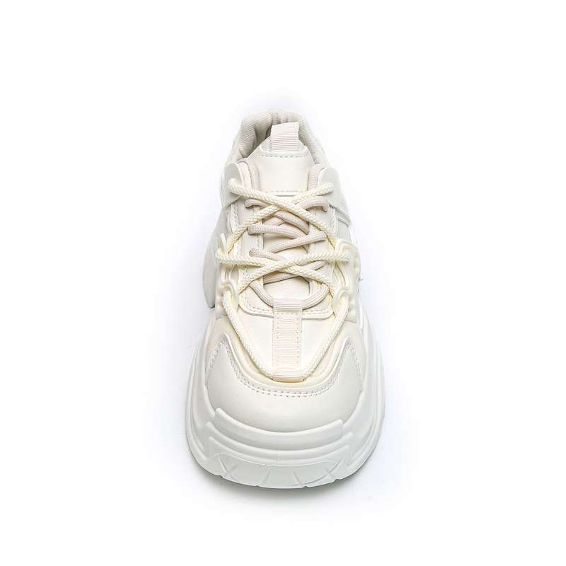 Women PU Fashion Lace Up Platform Sneakers XB3902