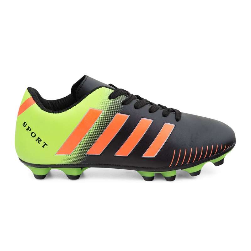 Youth PU 12 Stud Soccer Boot with Line Details QX22009