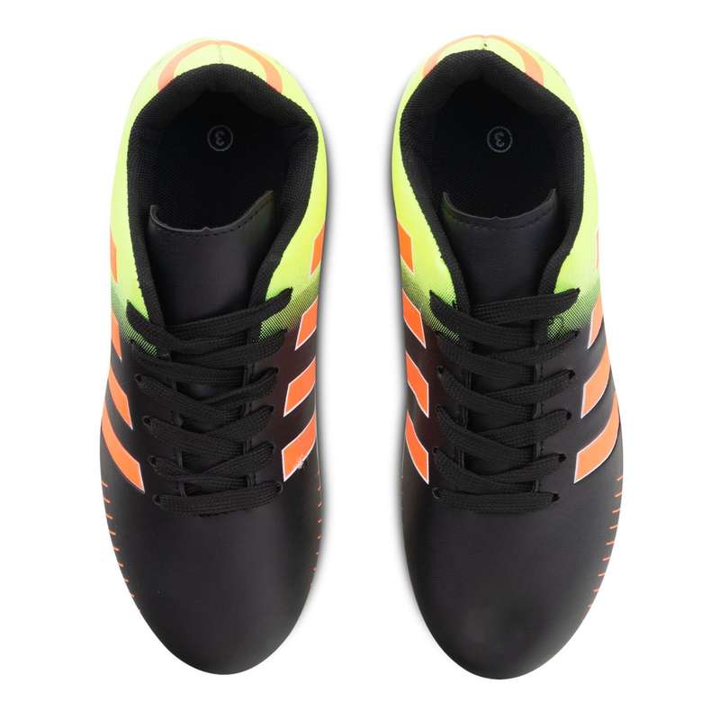 Youth PU 12 Stud Soccer Boot with Line Details QX22009