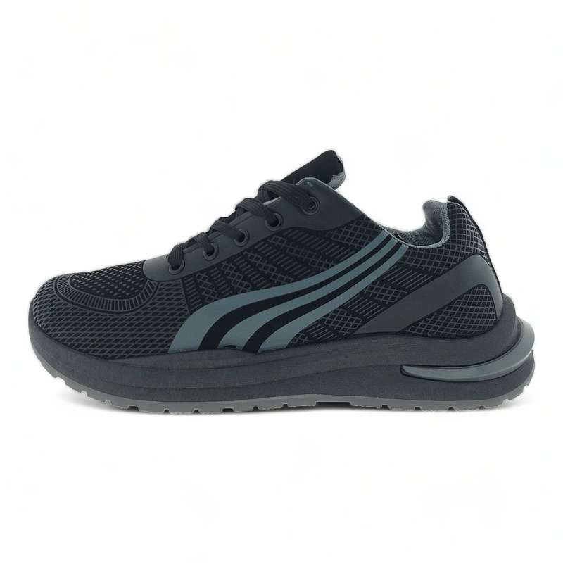 Men Grey PU Low Top Lace Up Sneakers YZCR21001-A