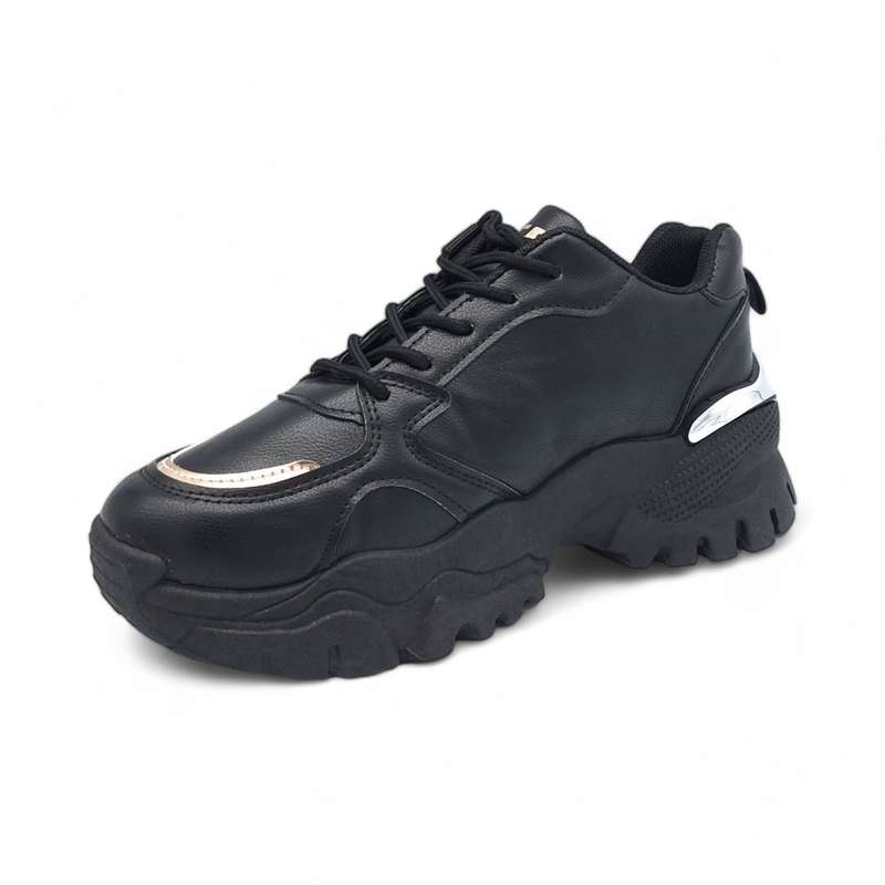 TTP Women PU Fashion Platform Lace Up Sneakers XB210601B