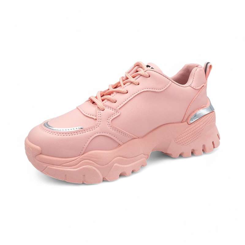 TTP Women PU Fashion Platform Lace Up Sneakers XB210601B