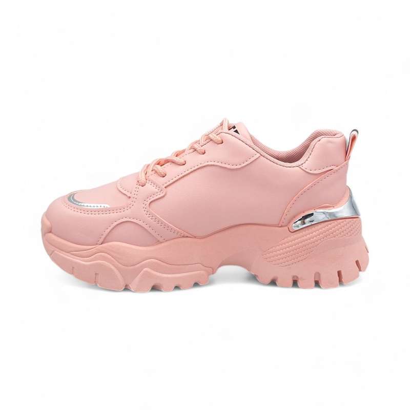 TTP Women PU Fashion Platform Lace Up Sneakers XB210601B