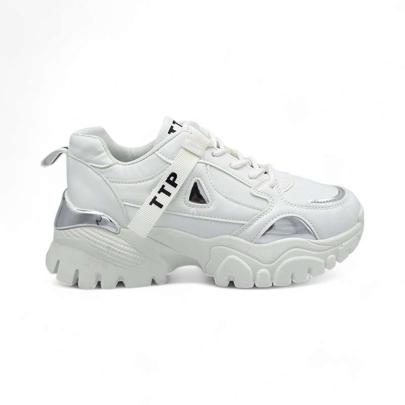 TTP Women PU Fashion Platform Lace Up Sneakers XB210601B