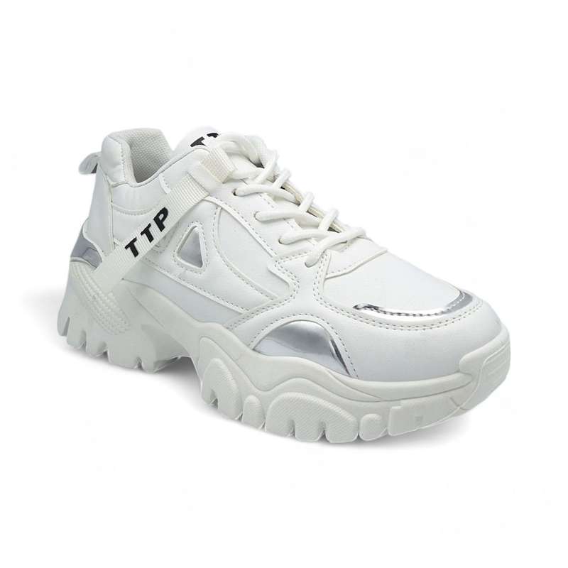 TTP Women PU Fashion Platform Lace Up Sneakers XB210601B