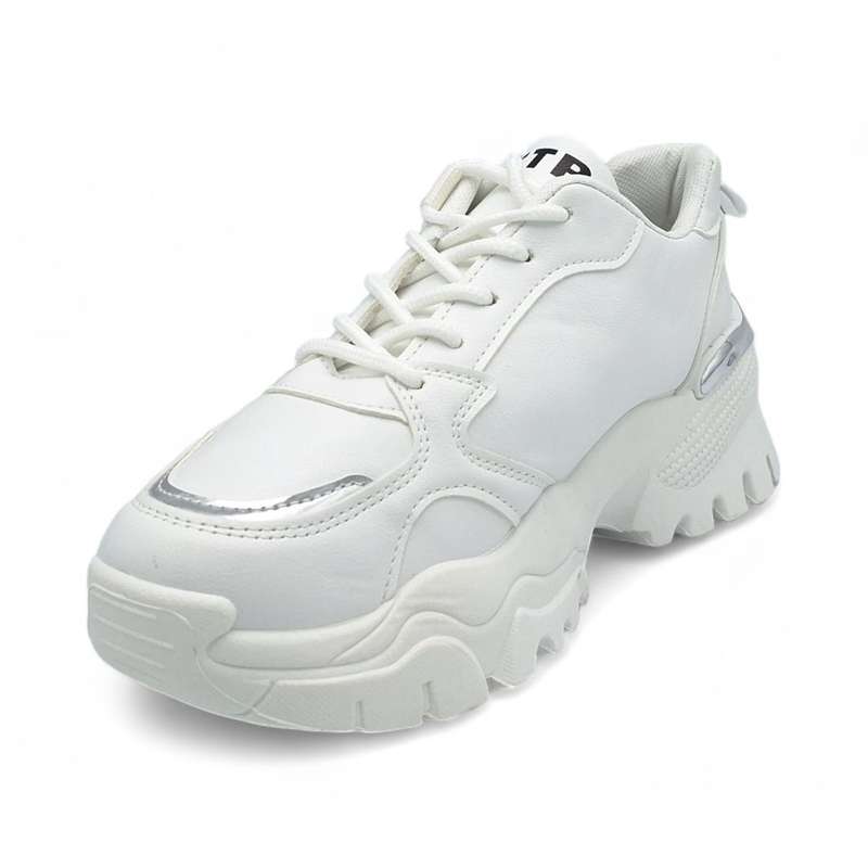 TTP Women PU Fashion Platform Lace Up Sneakers XB210601B