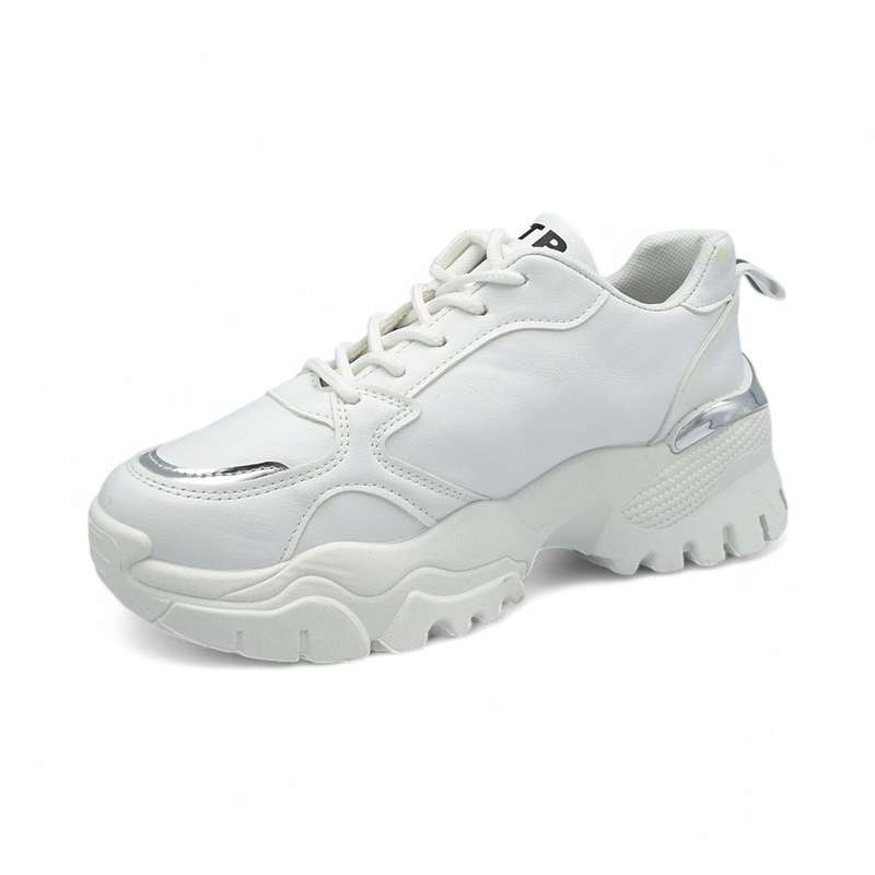 TTP Women PU Fashion Platform Lace Up Sneakers XB210601B