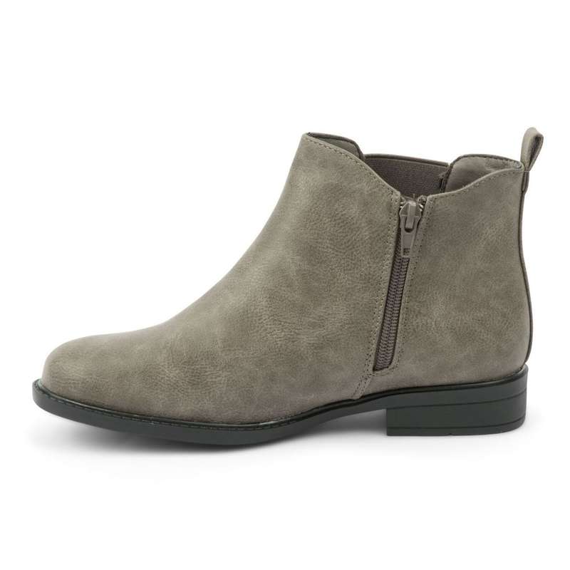 Alxir Ladies Ankle Boot with Elasticated Side and Side Zipper - PSL2063