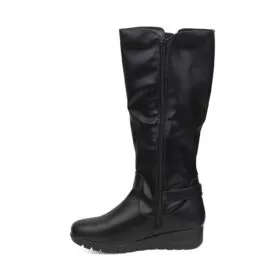 Alxir Ladies Knee-High Boots with Buckle Decor PSL2065A