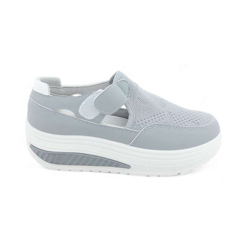 Fashion Platform Sneaker with Hook and Loop XB3905